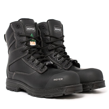 Royer Men's Agility All Leather Black 8